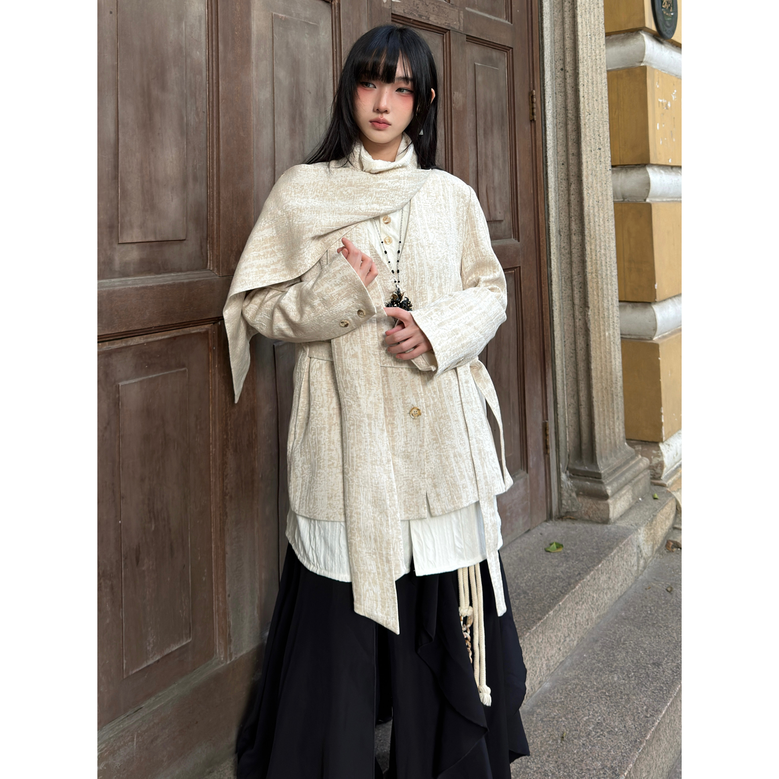 原创设计感小众西装外套女秋冬