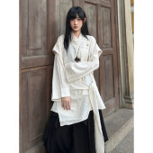 新中式 FG721 原创春季 衬衫 无性别衬衣假两件外套 小众设计感长袖
