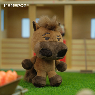 迷因水母小马指偶MEMEPOP官方原创马年海洋饼干手指玩偶毛绒挂件