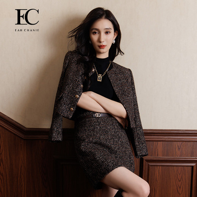 小香风短外套奕辰修身