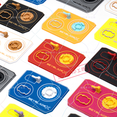 BeybladeX高级展示卡爆旋陀螺刀刃棘轮轴心收藏专用展示卡可转动