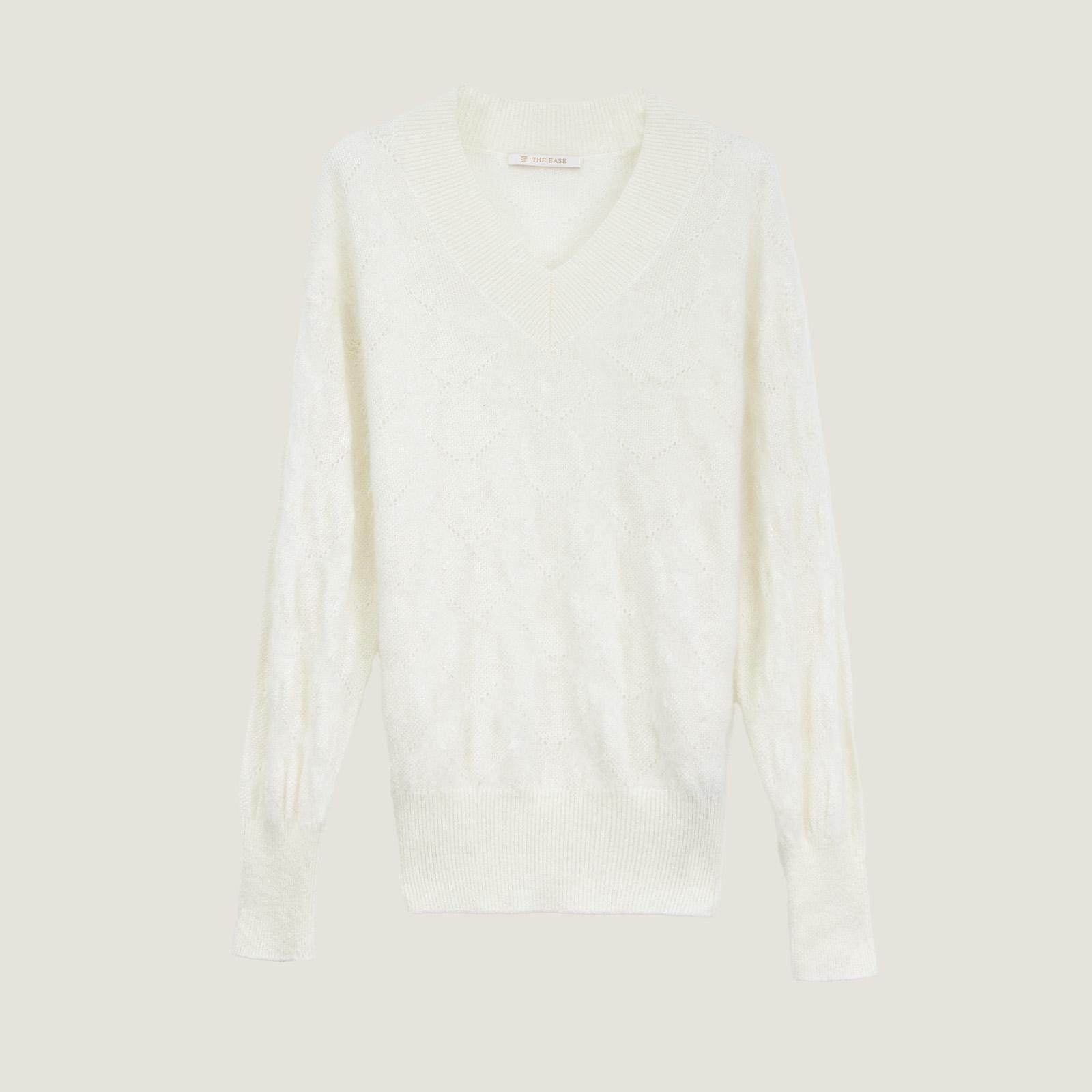 THE EASE  舒适派纯山羊绒V领针织羊绒衫 【不退换】
