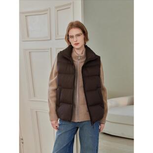 THEEASE舒适派90白鹅绒马甲零压高级感无袖 棉服外套