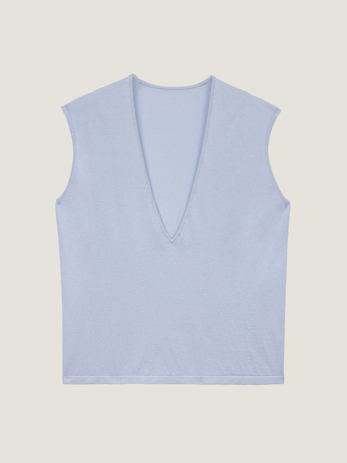 THE EASE 舒适派绢丝麻棉针织背心+无袖针织连衣裙套装不支