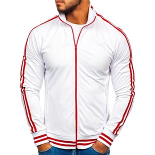 Baseball suit zipper tracksuit man立领棒球服拉链运动服男外套