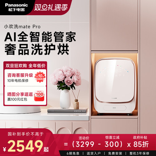 松下小欢洗matepro内衣裤洗衣机全自动迷你小型婴儿洗烘一体机