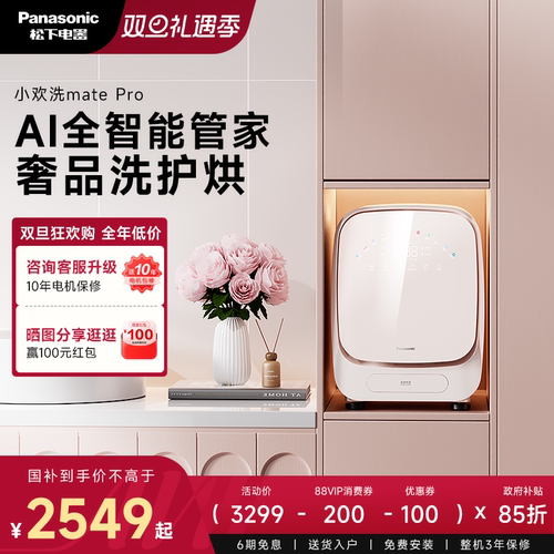 松下小欢洗matepro内衣裤洗衣机全自动迷你小型婴儿洗烘一体机