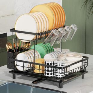 Cross-border kitchen water draining dish rack, utensil drain