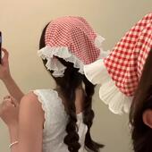 headscarf head integrated Elastic triangular scarf wrap squa