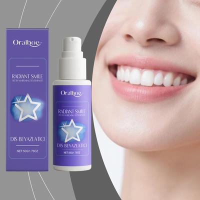 ORALHOE Purple Toothpaste for Daily Cleaning - Removes Yello