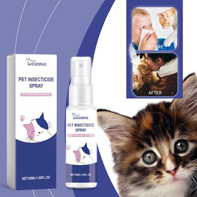 YEGBONG Pet Deworming and Deodorizing Spray for Cats and Dog