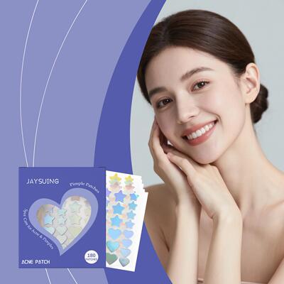 JAYSUING Colorful Pimple Patches, Facial Acne and Pimple Car
