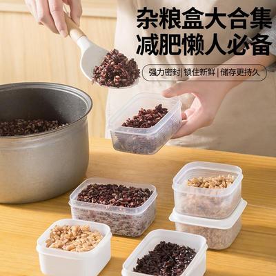 Small rice portioning box, lunch box for refrigerator, freez