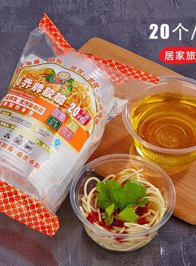 Disposable plastic bowls, fast food soup bowls, supermarket