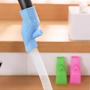 Silicone faucet extender for bathroom, balcony, and bathroom