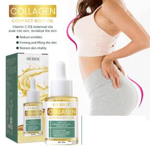OUHOE Collagen Body Oil, Massage Oil for Stomach and Leg Car