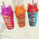 Dust Cup Cute Design Proof with Lid Straw Cat and Creati