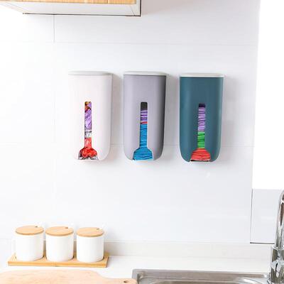 Wall-Mounted Plastic Bag Storage Box: A convenient, no-drill