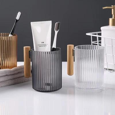 High-end Stripe Mouthwash Cup, Aesthetic Couple Toothbrush C
