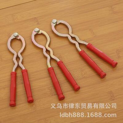 Iron walnut cracker with spring, nut pliers, household black