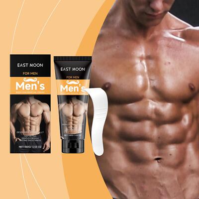 EAST MOON Men's Purifying Hair Removal Cream - Cleans and Sm