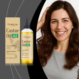HOEGOA Hair Care Castor Oil Nourishes the Scalp, Moisturizes