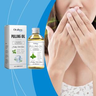 Oralhoe Coconut Mouthwash for Fresh Breath, Cleans Odors, To