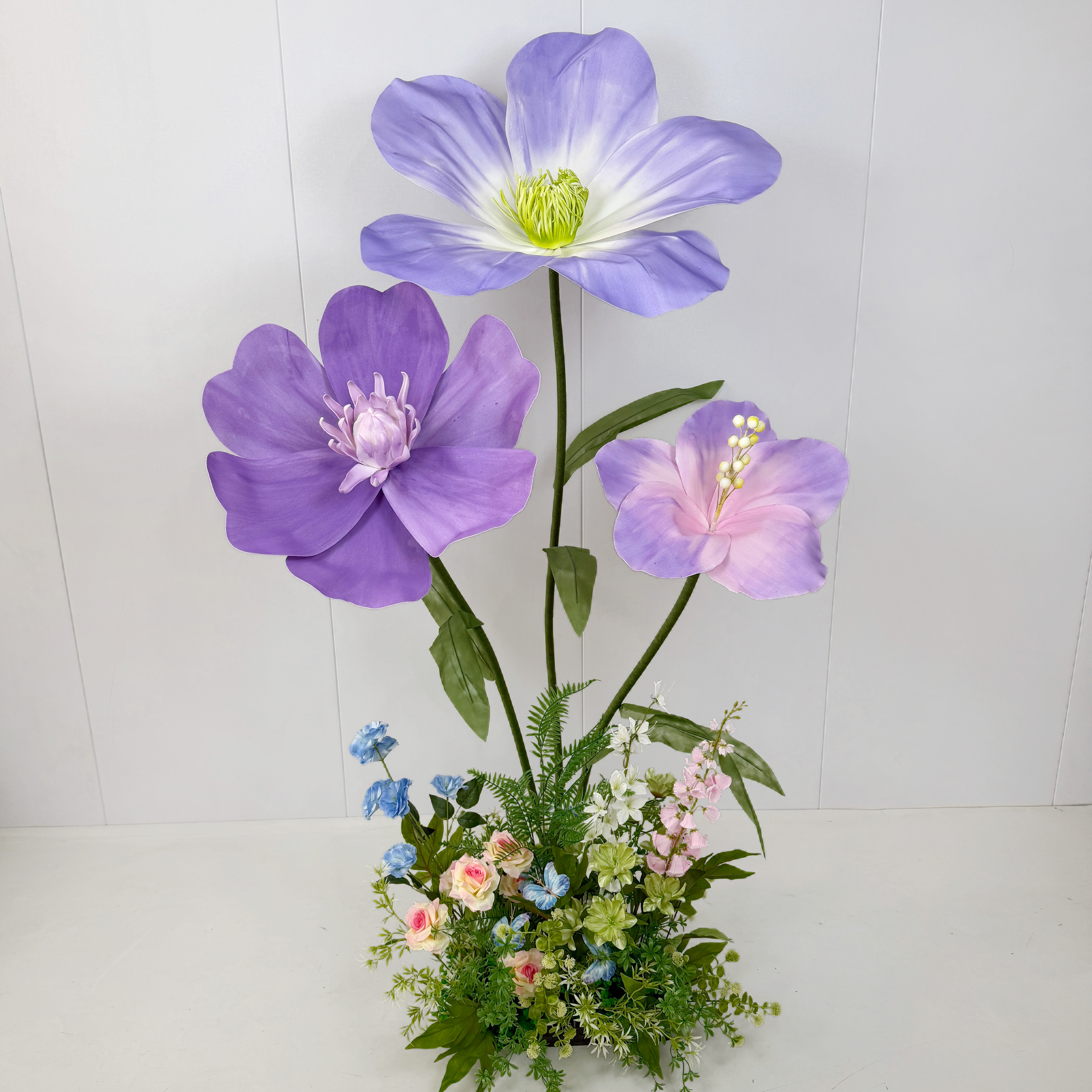EVA巨型纸艺花装饰花橱窗美陈商场装饰花艺活动布置巨型仿真纸花