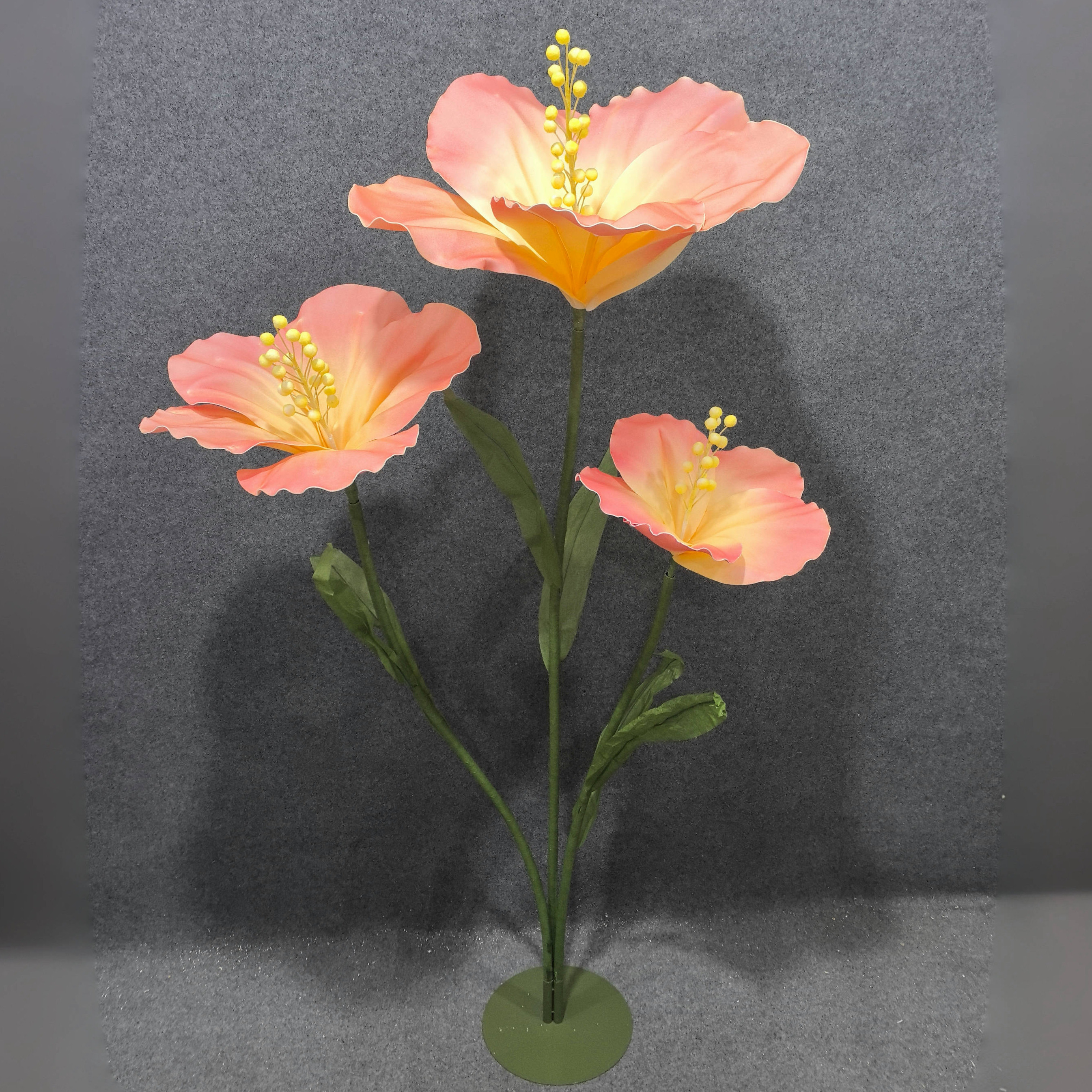 户外防水EVA泡沫花商场门头装饰手工纸花虞美人橱窗美陈布置花艺