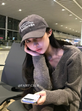 韩版美式复古刺绣棒球帽情侣百搭软顶鸭舌帽休闲简约遮阳帽子男女