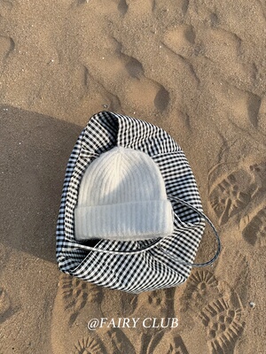 韩版大头围纯色软糯毛线帽冬季百搭休闲针织帽宽边显脸小包头冷帽