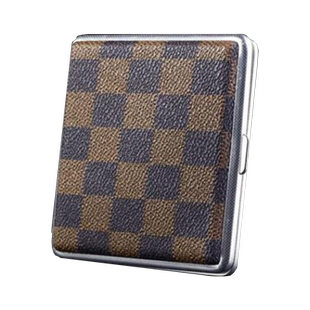 烟盒20支装超薄便携男士皮质创意金属防压防潮香菸盒个性礼品烟夹