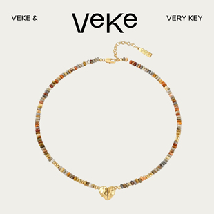 显气质小众锁骨链项链NC16100A VEKE「摩卡慕斯」锁骨链百搭设计款