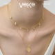 VEKE「日暮里」小众设计配饰法式 赫本风吊坠项链