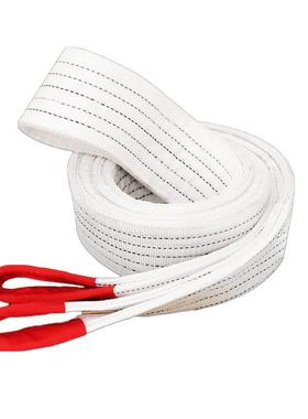 工业白色吊装带248吊装带一2T吊3T5T8T10T吨6米加防割扁厚平装带