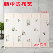 新中式 屏风隔断客厅可移动折屏折叠背景遮挡装 饰入门玄关隔断