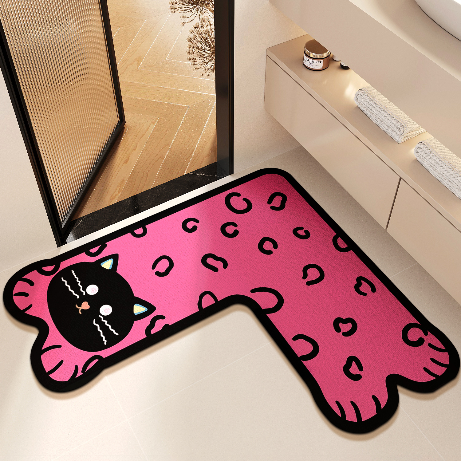 浴室地垫L型卫生间防滑吸水脚垫