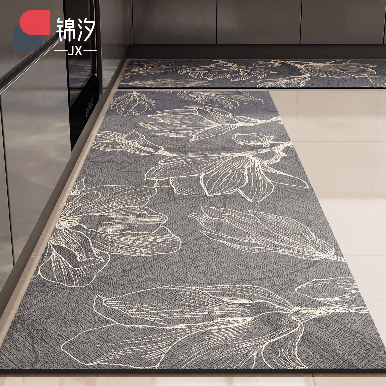 厨房地垫防滑防油可擦免洗地毯专用转角厨房垫子吸水耐脏家用脚垫,居家布艺,厨房地垫,淘宝优惠券,粉丝福利购,淘宝优惠卷