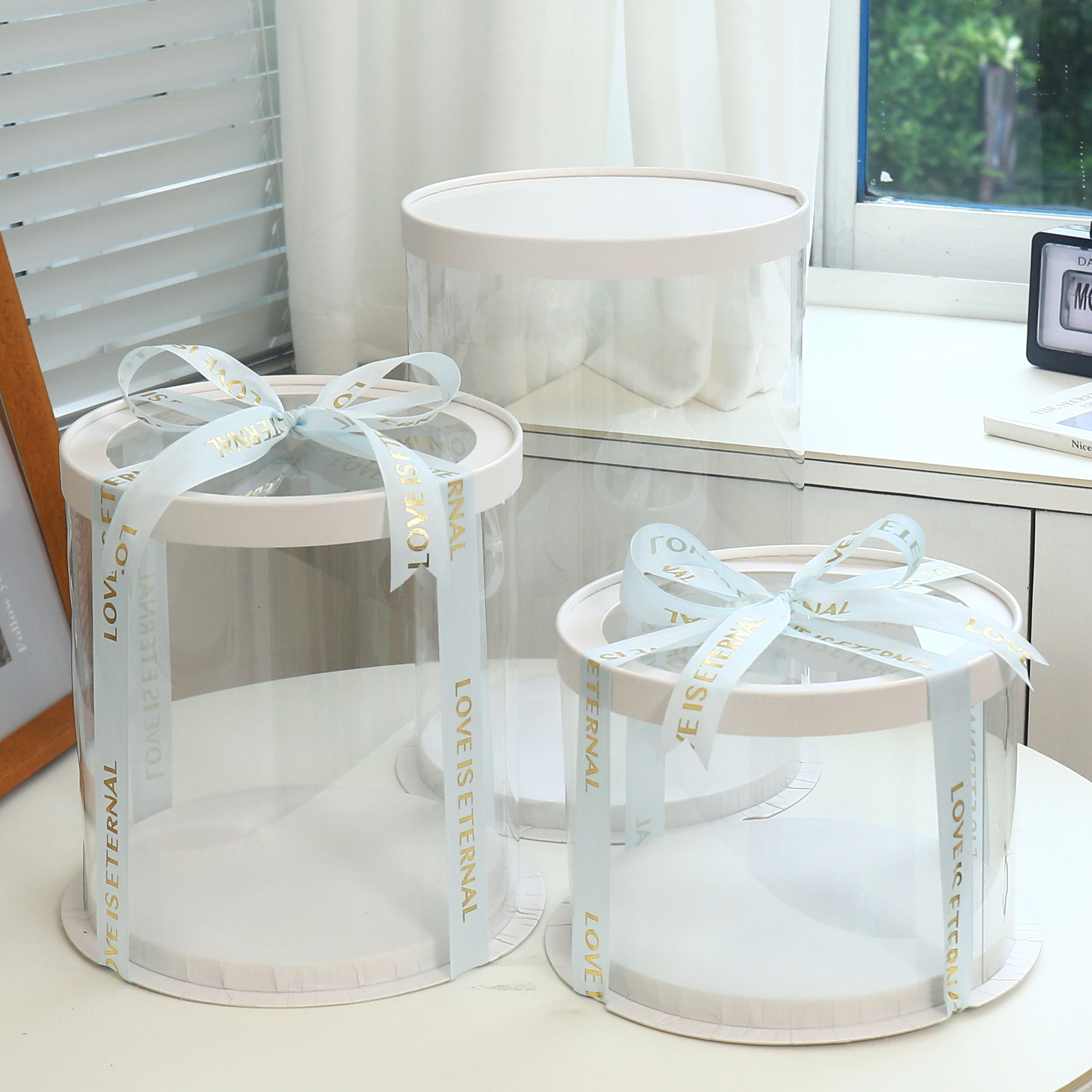 透明蛋糕盒 4寸6寸8寸10寸单层双层加高网红防尘礼盒零食包装盒子