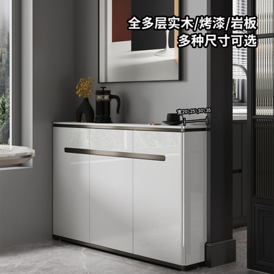 简约多层实木亮光烤漆餐边柜