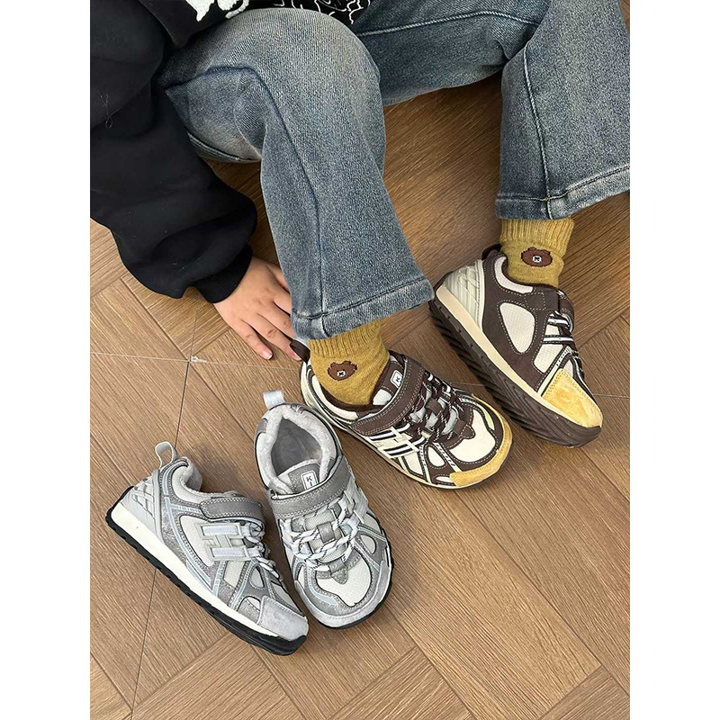 儿童老爹鞋2025秋冬季新款男童阿甘鞋韩版休闲鞋女童跑步鞋