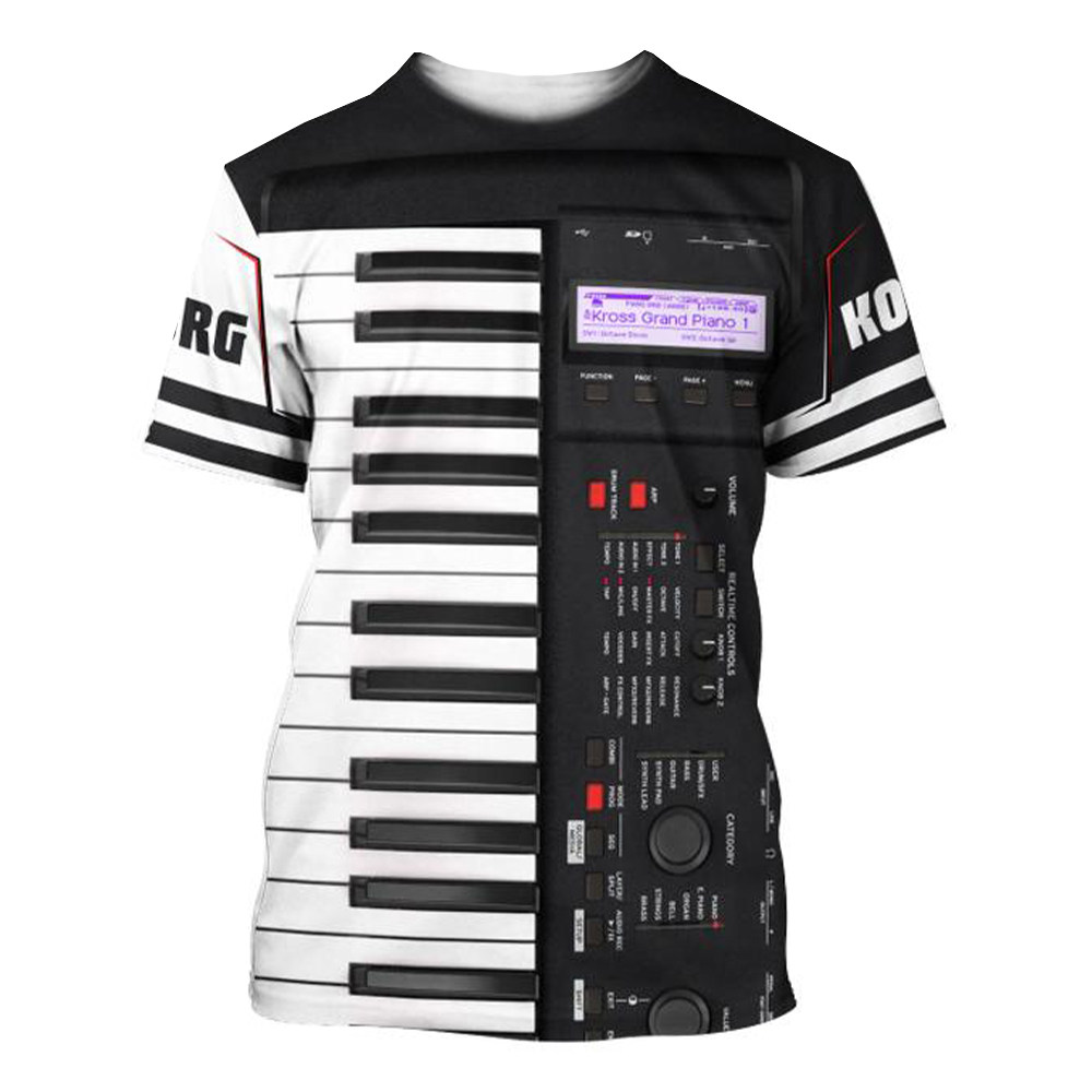 Men's Printed Casual Sports T-Shirt男士印花圆领休闲运动短袖