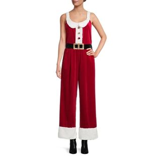 Color blocking straight leg overalls women高腰撞色直筒背带裤