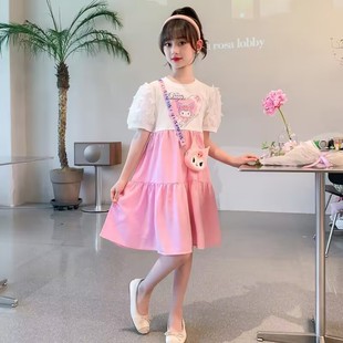 新款 儿童装 女童夏季 可爱卡通甜美连衣裙韩版 公主裙 小女孩夏装 短袖