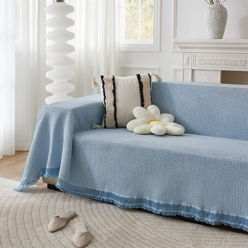 秋冬沙发巾通用新款卡通单人老式高端冬防专用坐垫山茶花高弹力美