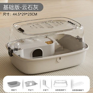 大空间金丝熊笼子通用专用便携双层仓鼠笼超大别墅饲养景观出笼透