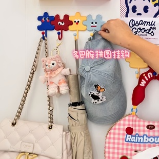 多巴胺挂钩强力承重一排无痕厨房浴室门后钥匙壁挂墙壁粘胶免打孔