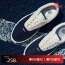 EQLZ义阔FAULT特种兵蓝色板鞋 复古 保暖秋冬低帮帆布休闲男女美式