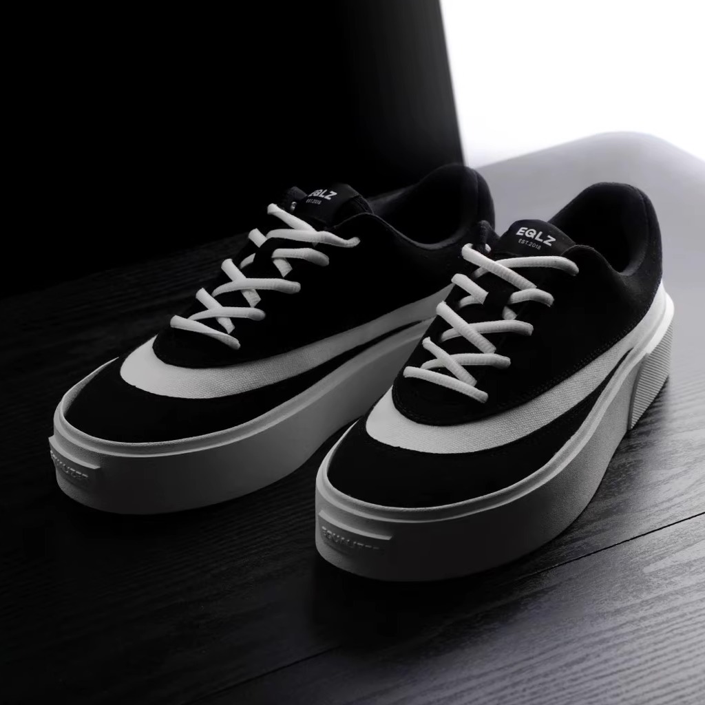 eqlz黑白熊猫板鞋夏季潮流百搭