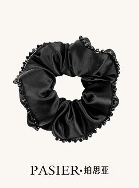 铂思亚 浪漫法式复古云朵缎面发圈DR0072